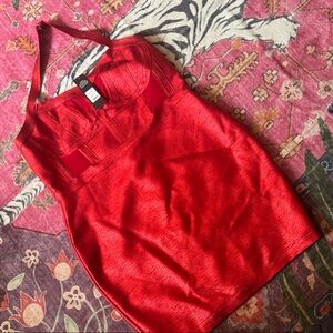 Metallic Bandage Mini Dress